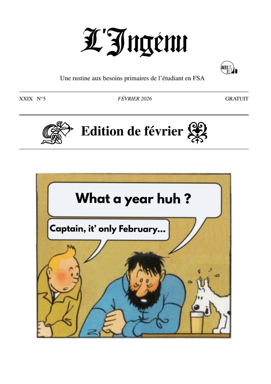 Couverture de Ingénu de février 2026